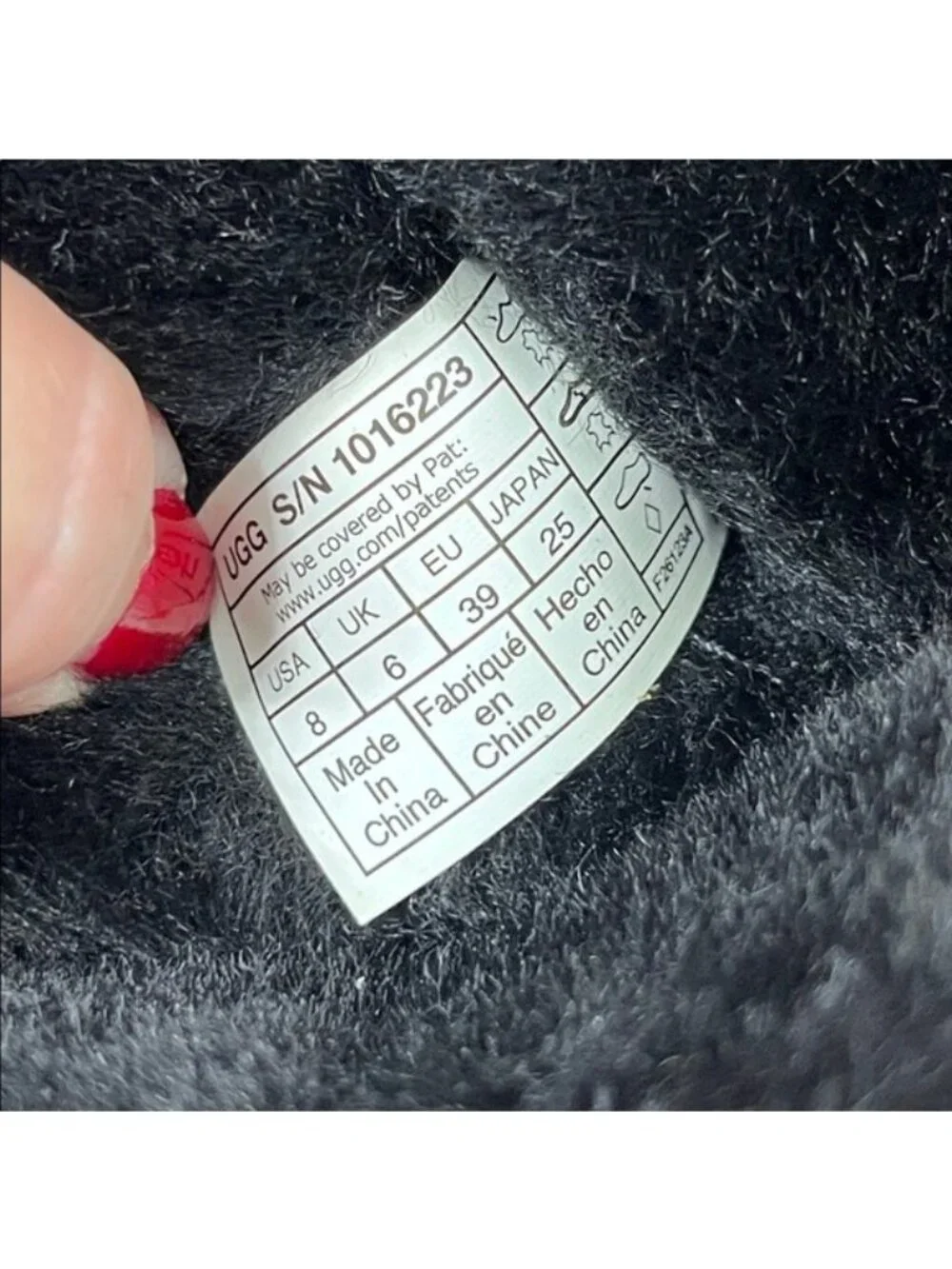 UGG Women's Classic Short II Black Suede Sherpa Pile Winter 9